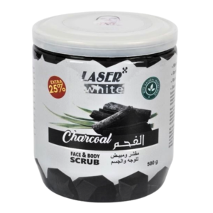 Laser White Charcoal Face and Body Scrub